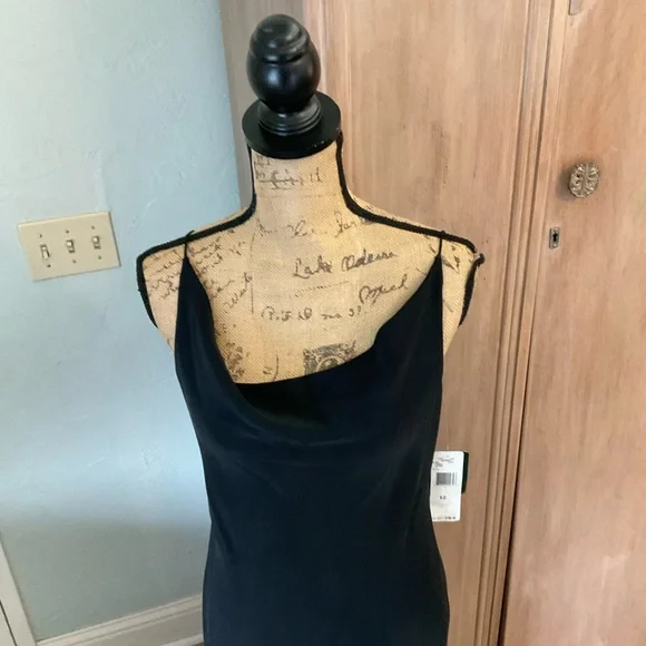 Lauren Ralph Lauren Black silk bias cut slip dress Maxi Dress CBK style 12 - Picture 7 of 16
